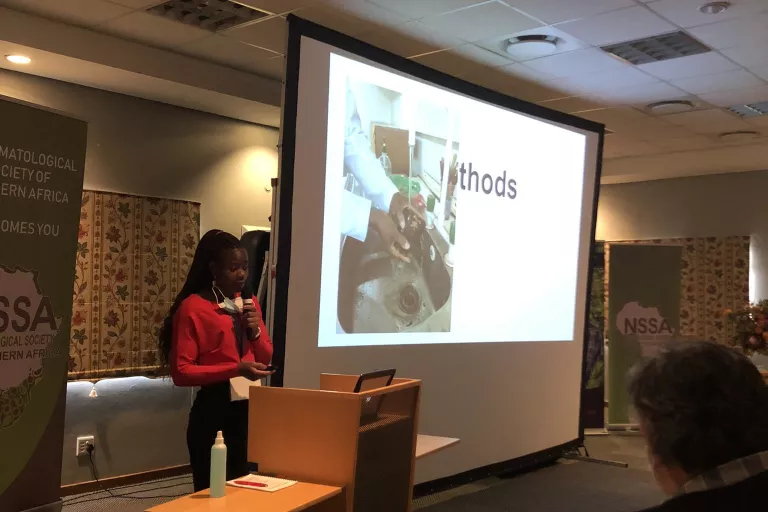 Celestine presenting